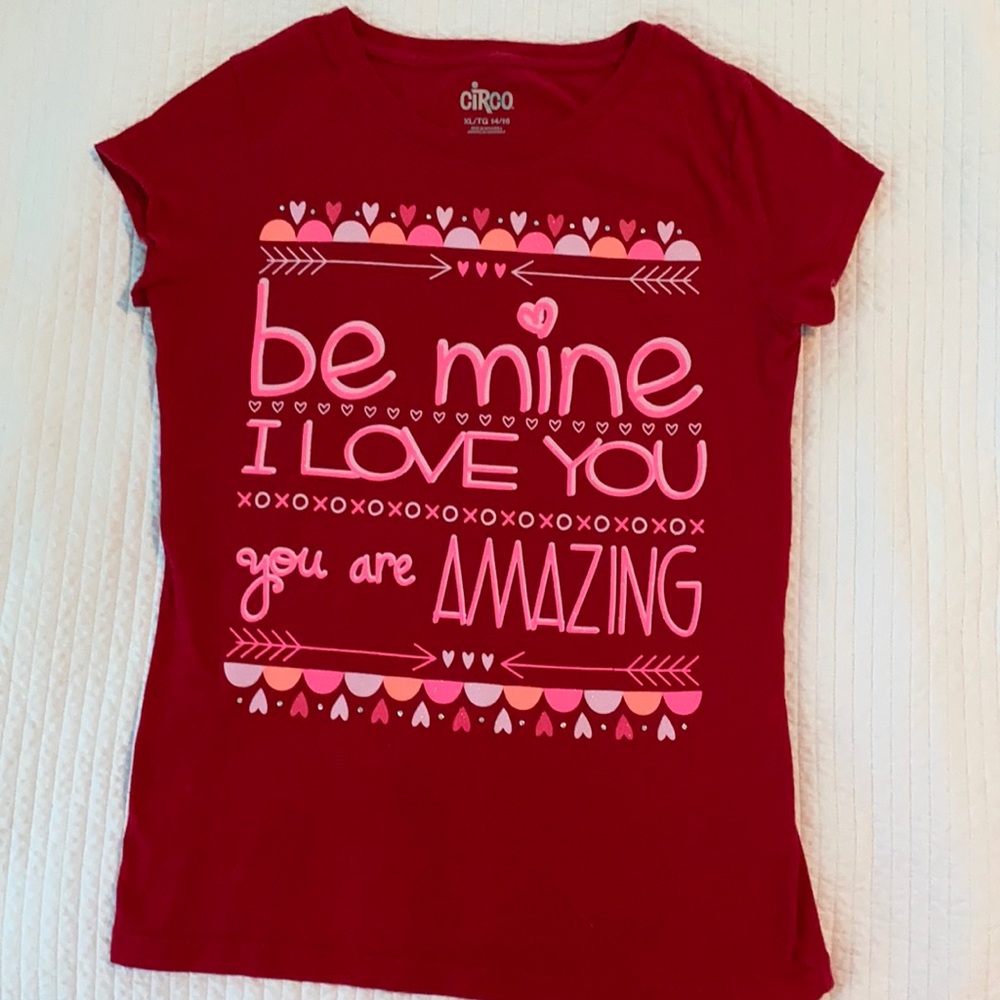 Girls Valentine Tee